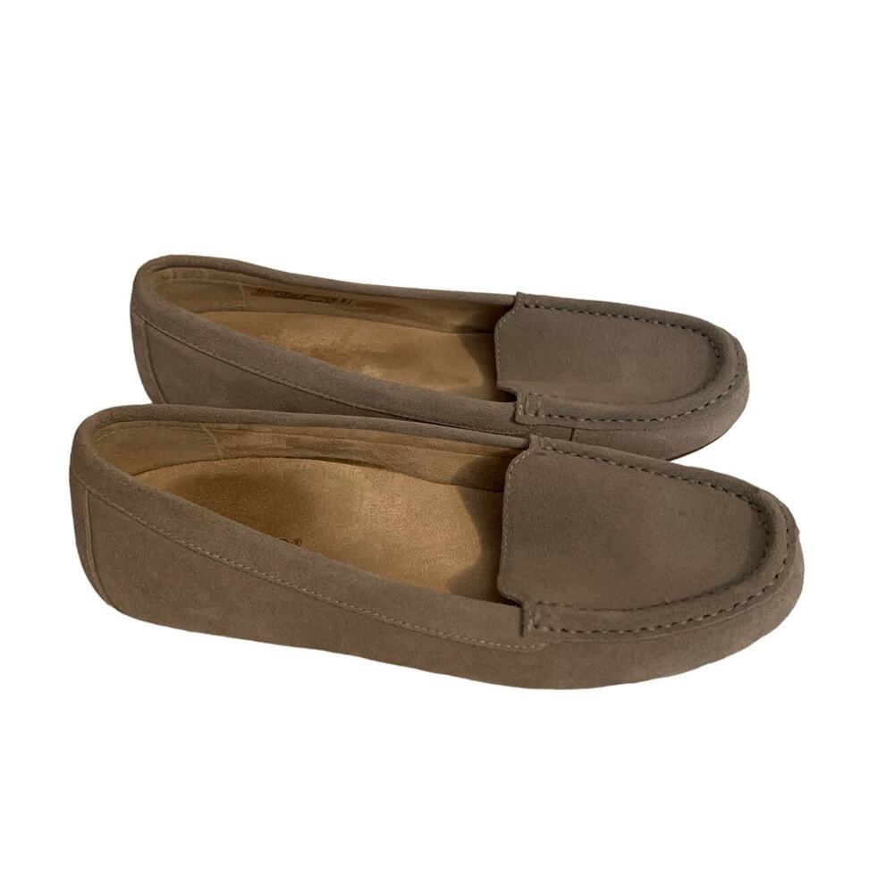 Vionic Debbie Suede Leather Women's Gray Women's Size 9.5 Slip On Loafer